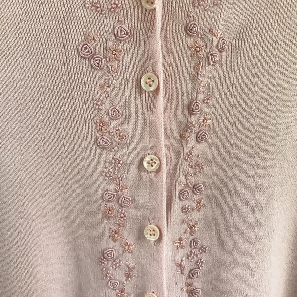 Peach embellished cardigan in GUC - Picture 4 of 4